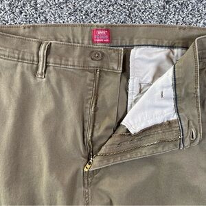 LEVIS XX Mens Sz 38x30 Brown Chinos Standard Taper with Pockets